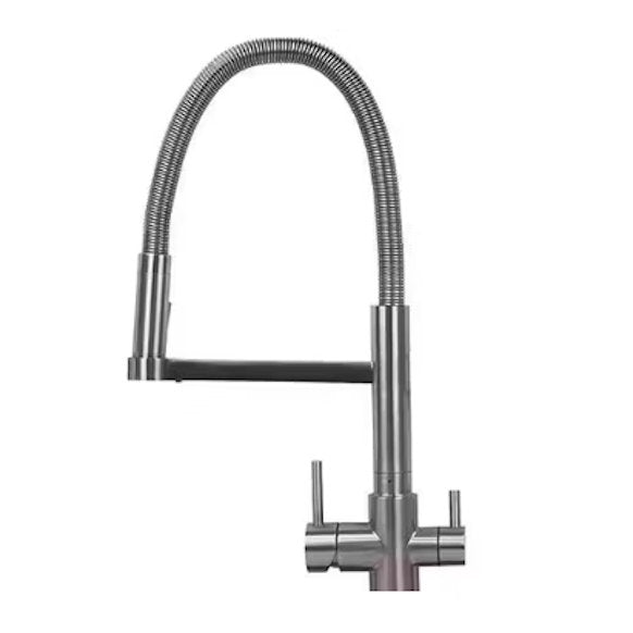 AQUILA 3-way tap – Brushed Steel