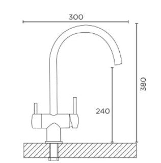 Carina Brushed Steel