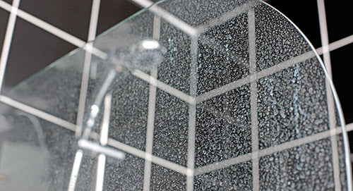 Shower door with Limescale