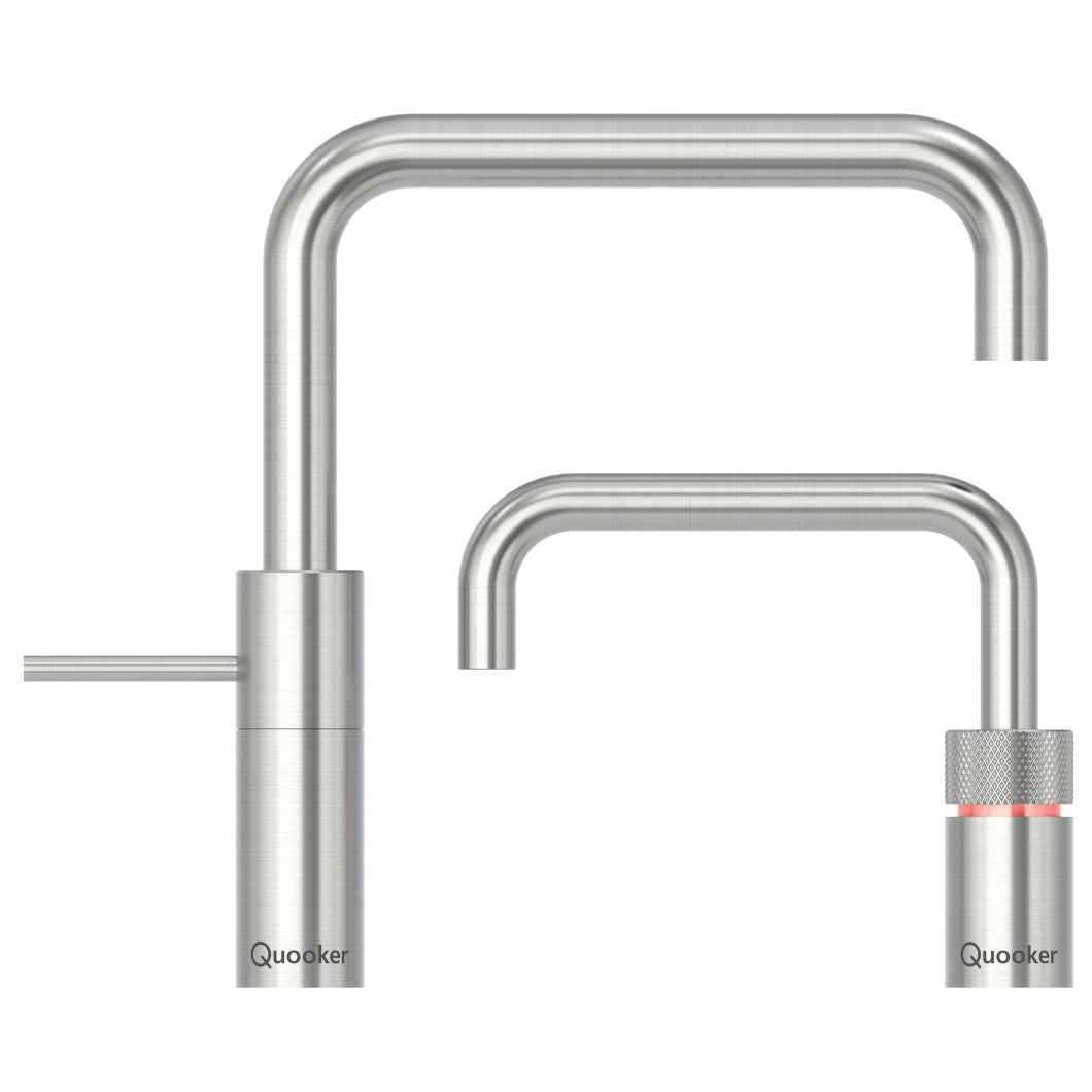 Quooker Nordic Square Twintap Stainless Steel